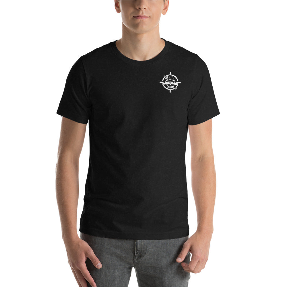 Black & White Hillbilly Tactical Logo Unisex T-Shirt