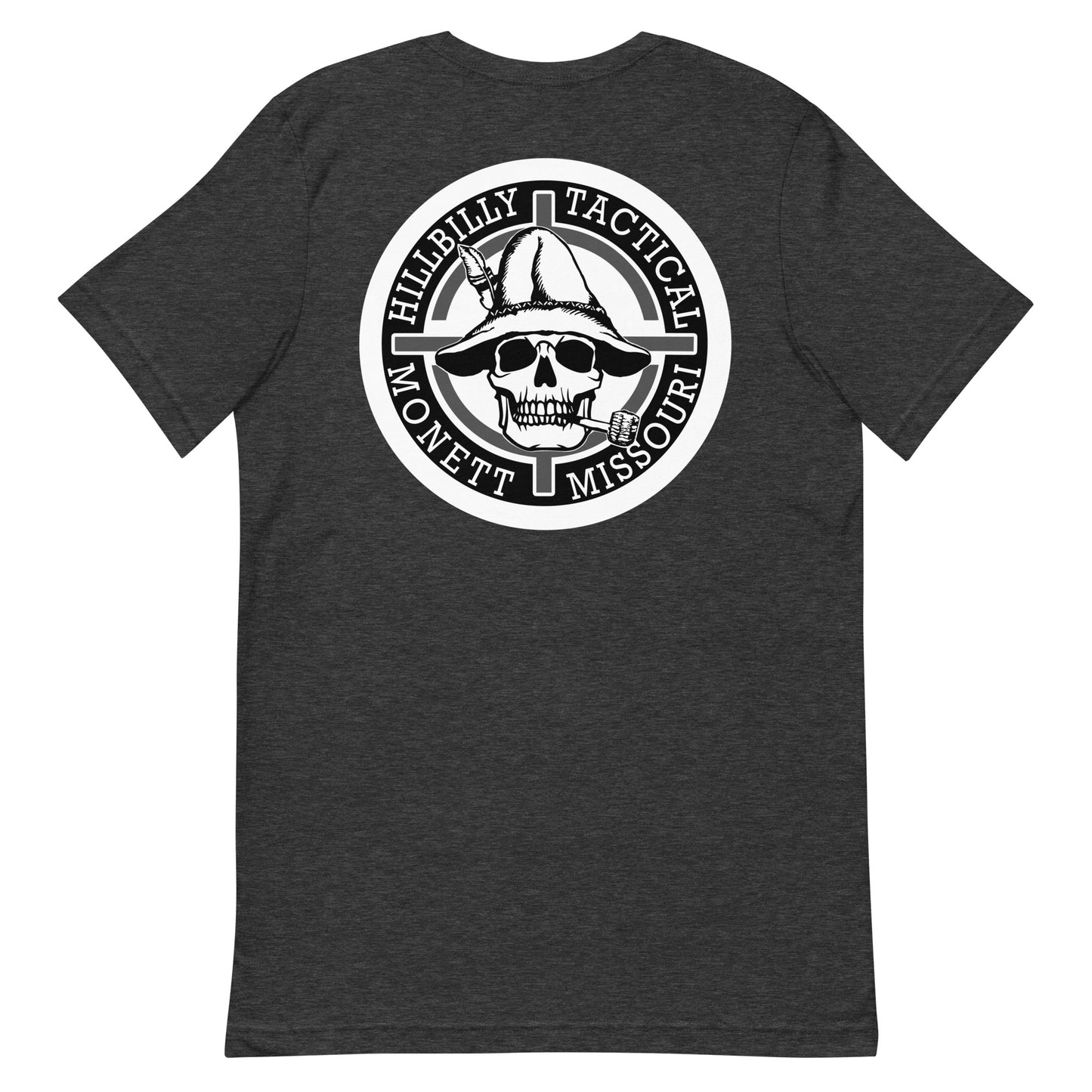 Black & White Hillbilly Tactical Logo Unisex T-Shirt