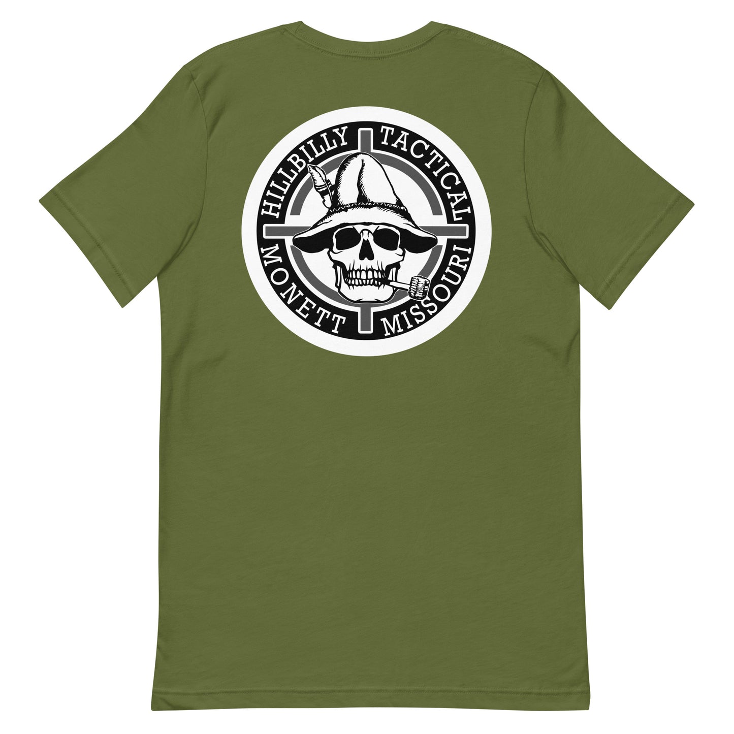 Black & White Hillbilly Tactical Logo Unisex T-Shirt